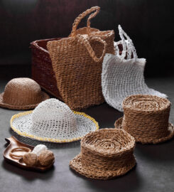 Kapelusz pilicki wyplatany ręcznie ze sznurka papierowego